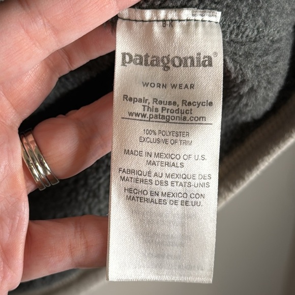 Patagonia Re-Tool Snap T Pullover Gray Size Large - Picture 3 of 5